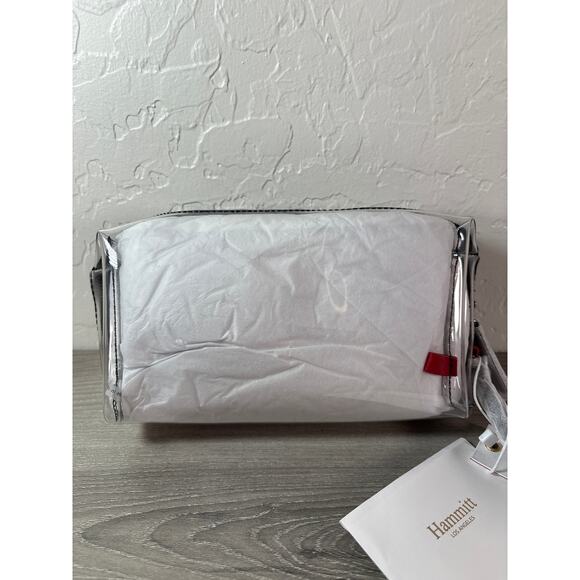 NWT Hammitt Clear Makeup Cosmetic Bag
Wristlet Black Gumetal Stadium Approved - Picture 4 of 4